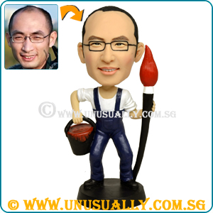 Custom 3D Painter Cum Artist Figurine